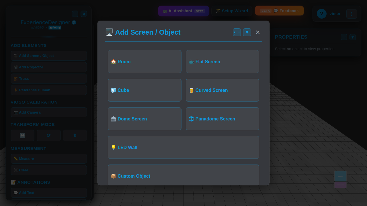 Add Screen Dialog - Choose Screen Type